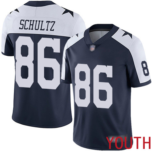 Youth Dallas Cowboys Limited Navy Blue Dalton Schultz Alternate #86 Vapor Untouchable Throwback NFL Jersey